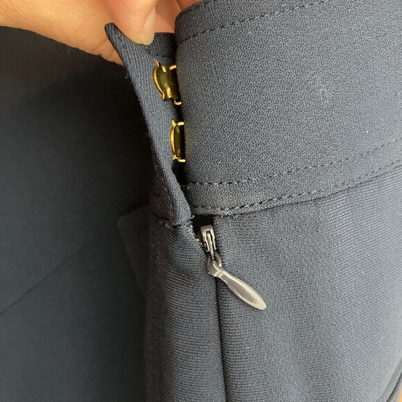 Tory Burch Pants Womens 6 Navy Button Detail Cropped Sailor Nautical Minimalist - Picture 7 of 11